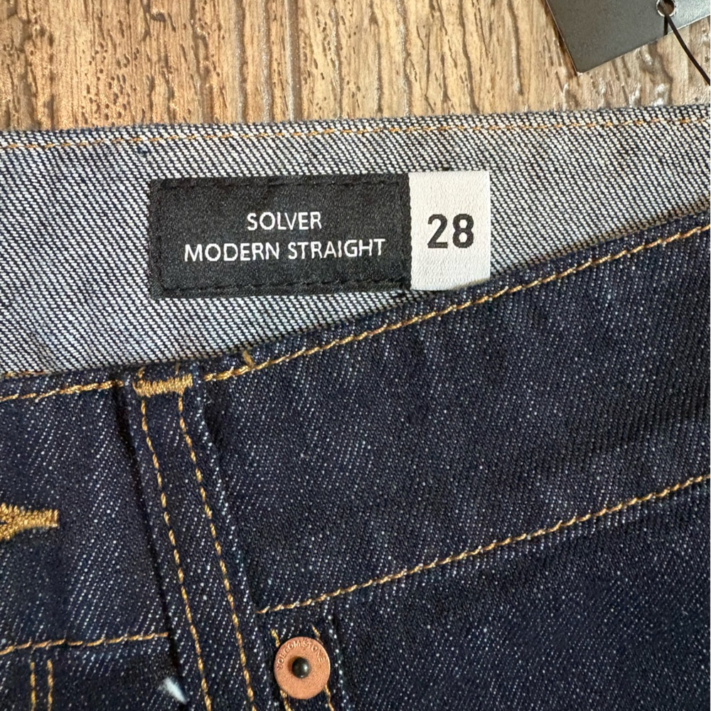 Volcom Solver Men's Straight Fit Jeans - Deep Indigo size 28 x 32 - Picture 6 of 12